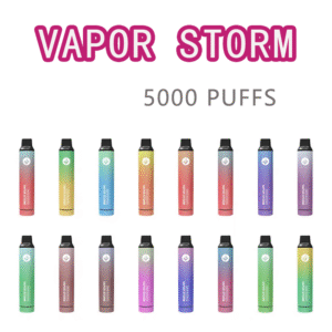 VAPOR STORM – CF5000 拋棄式電子菸｜15種口味・RGB 發光・台灣現貨
